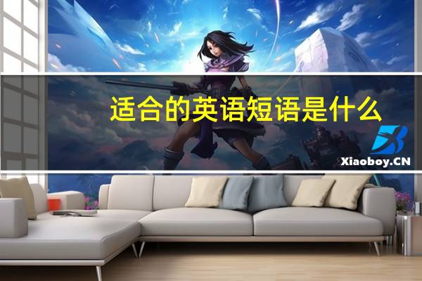 适合的英语短语是什么