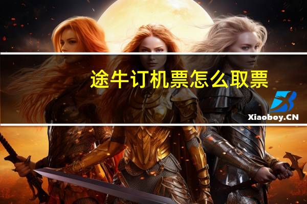 途牛订机票怎么取票