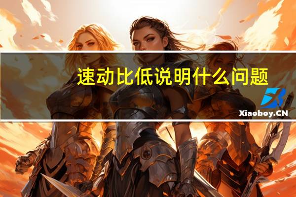 速动比低说明什么问题