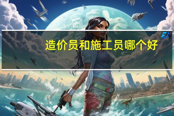 造价员和施工员哪个好
