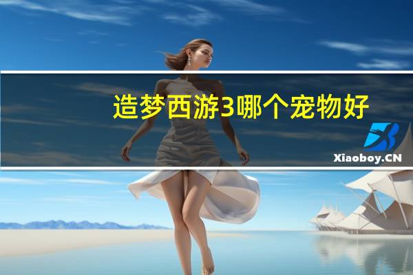 造梦西游3哪个宠物好