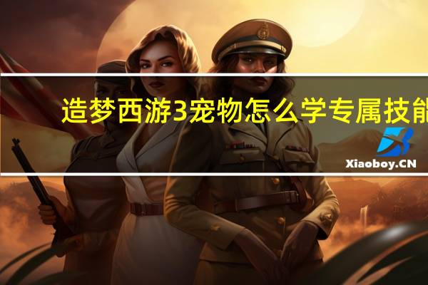 造梦西游3宠物怎么学专属技能
