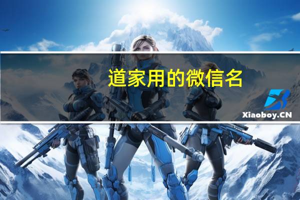 道家用的微信名