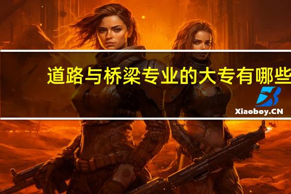 道路与桥梁专业的大专有哪些