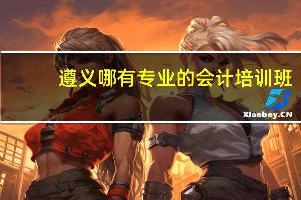 遵义哪有专业的会计培训班