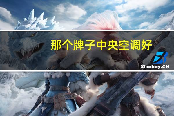 那个牌子中央空调好