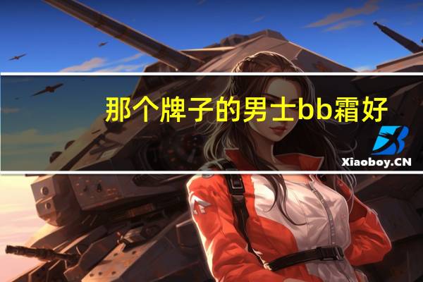 那个牌子的男士bb霜好
