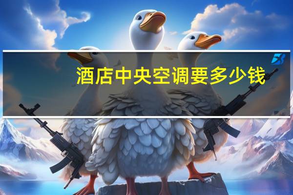 酒店中央空调要多少钱