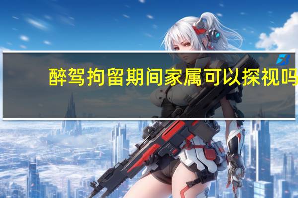 醉驾拘留期间家属可以探视吗
