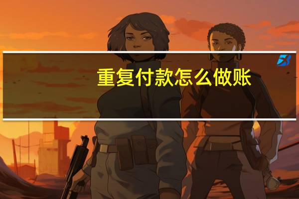 重复付款怎么做账