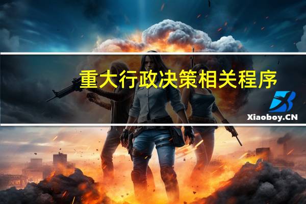 重大行政决策相关程序
