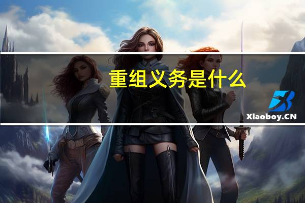 重组义务是什么