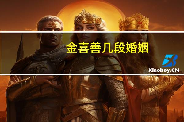 金喜善几段婚姻