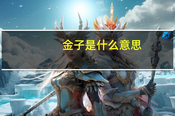 金子是什么意思