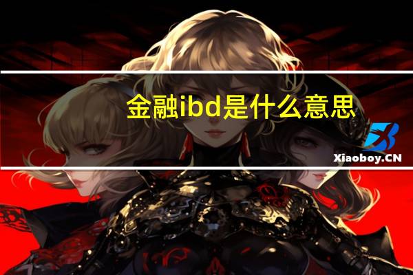 金融ibd是什么意思