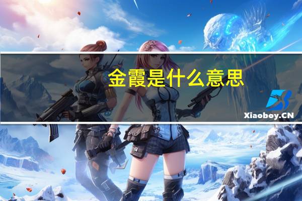 金霞是什么意思