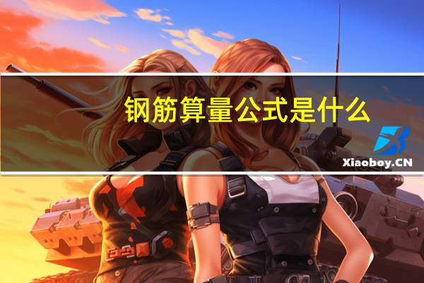 钢筋算量公式是什么