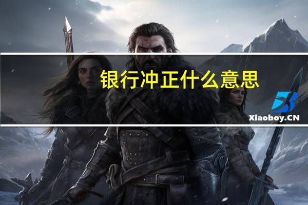 银行冲正什么意思