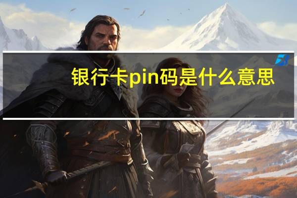 银行卡pin码是什么意思