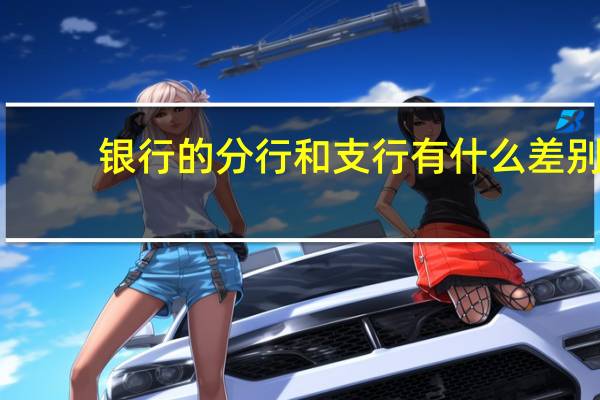 银行的分行和支行有什么差别