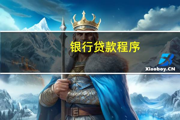 银行贷款程序