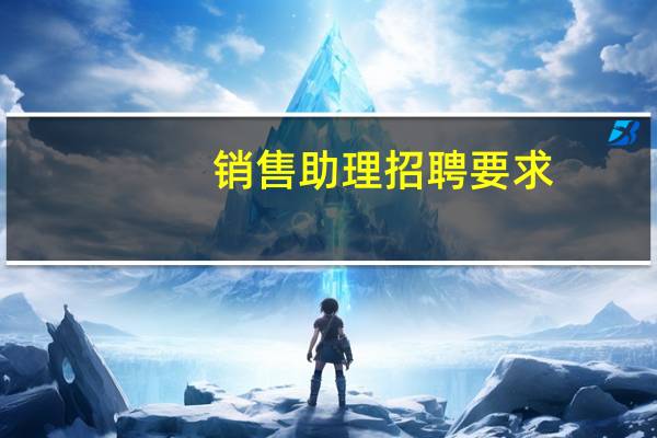 销售助理招聘要求
