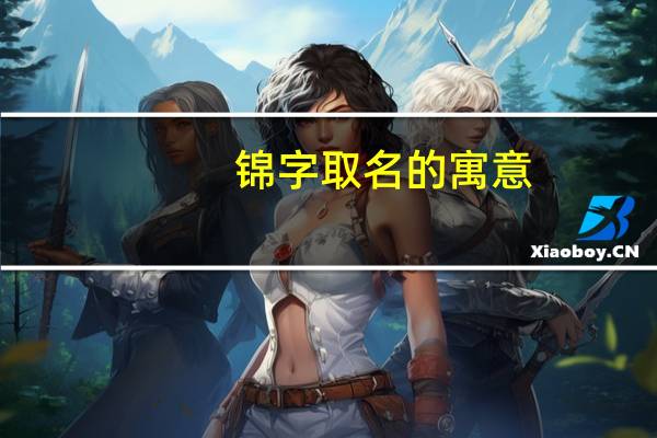 锦字取名的寓意
