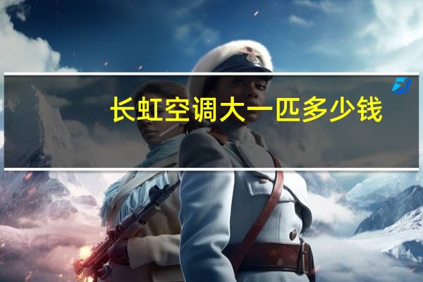 长虹空调大一匹多少钱