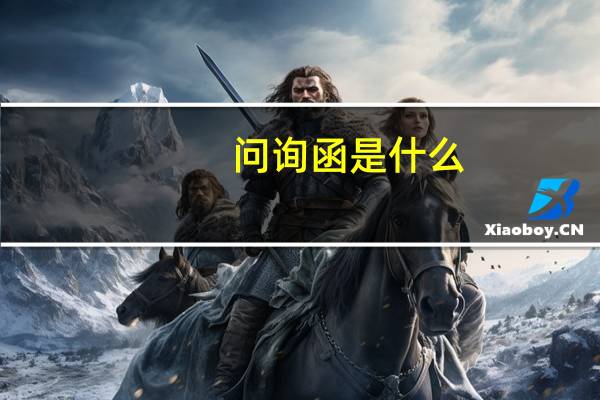 问询函是什么