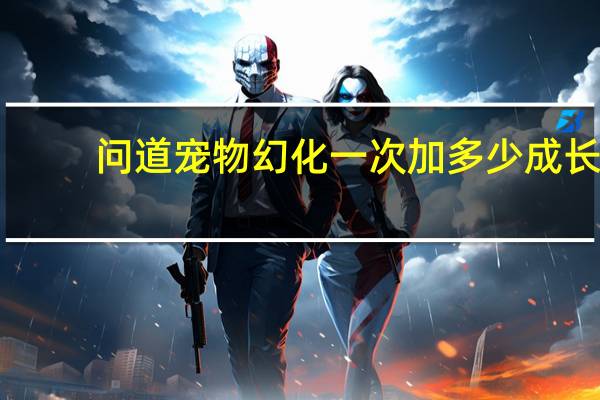 问道宠物幻化一次加多少成长