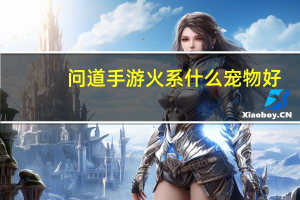 问道手游火系什么宠物好