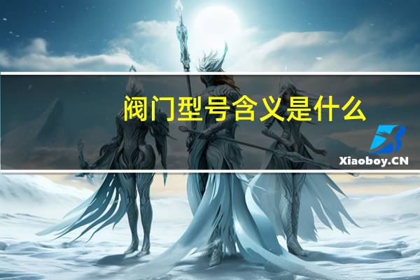 阀门型号含义是什么