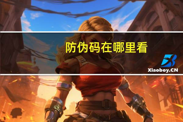 防伪码在哪里看