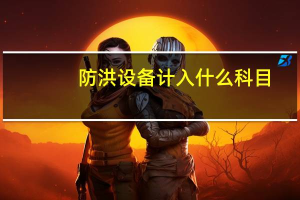 防洪设备计入什么科目