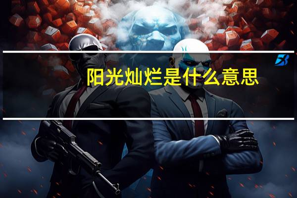 阳光灿烂是什么意思