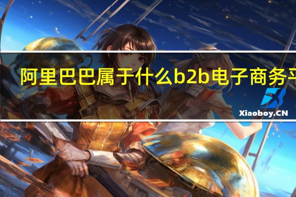 阿里巴巴属于什么b2b电子商务平台