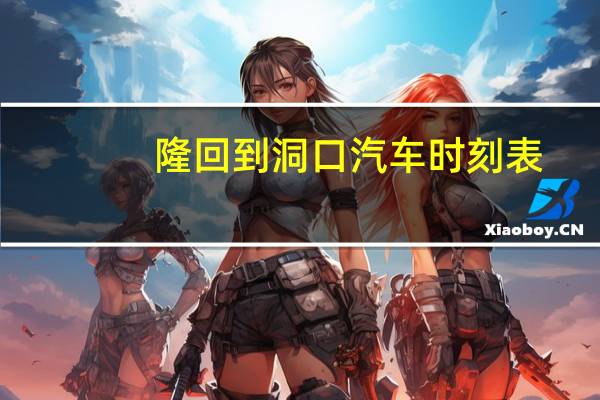 隆回到洞口汽车时刻表