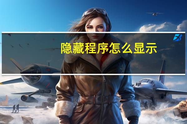 隐藏程序怎么显示