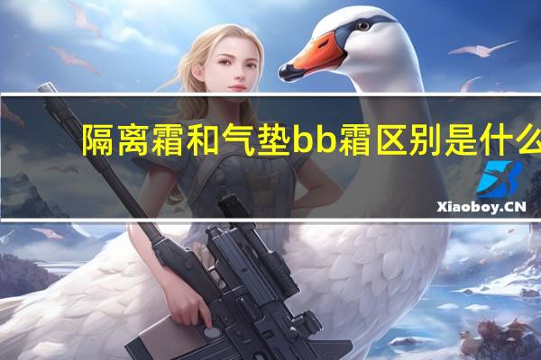 隔离霜和气垫bb霜区别是什么