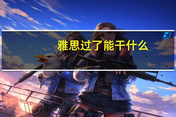 雅思过了能干什么
