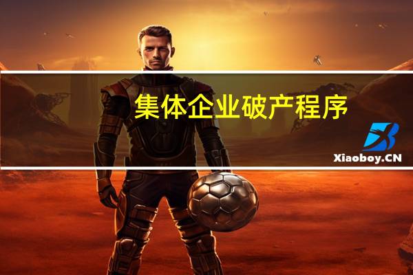 集体企业破产程序