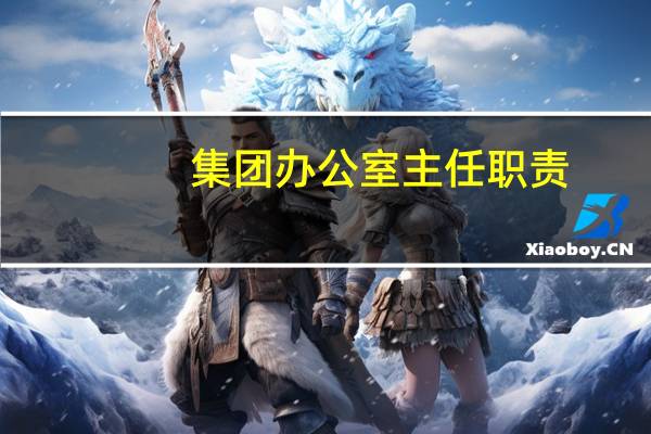集团办公室主任职责
