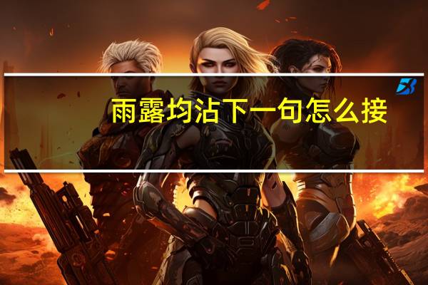 雨露均沾下一句怎么接