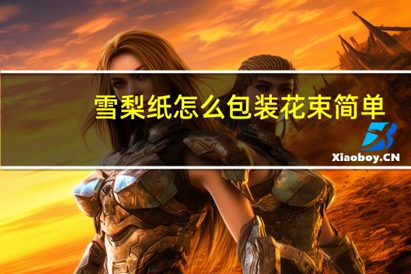 雪梨纸怎么包装花束简单