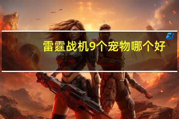 雷霆战机9个宠物哪个好