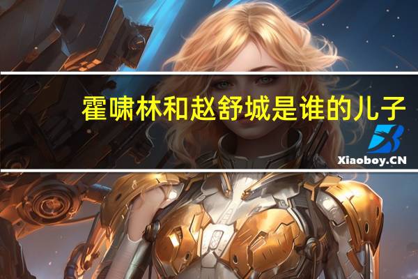 霍啸林和赵舒城是谁的儿子
