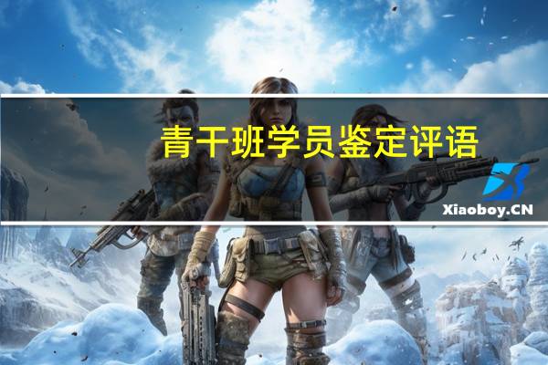 青干班学员鉴定评语