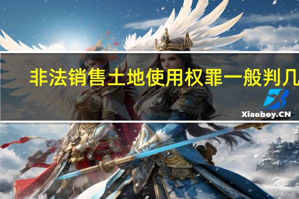 非法销售土地使用权罪一般判几年