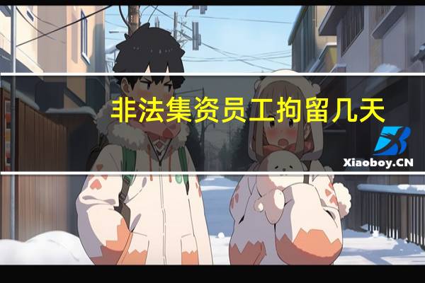 非法集资员工拘留几天