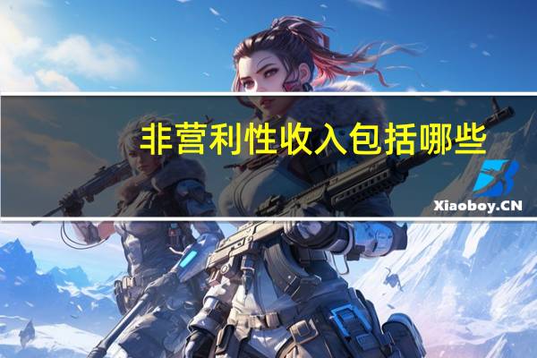 非营利性收入包括哪些